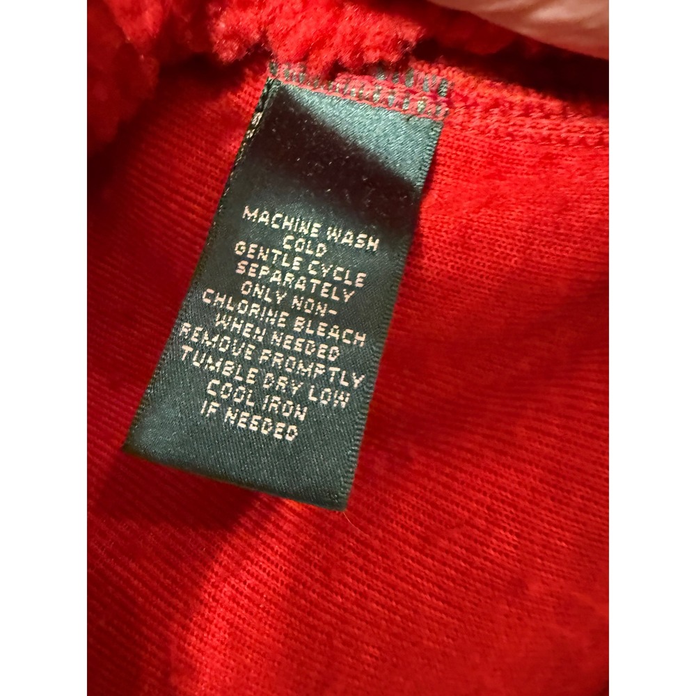 Lauren Active Ralph Lauren Red Full Zip Fleece Sherpa Jacket Womens XL Sporty - Picture 8 of 11